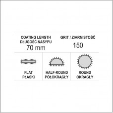 YT-6155 YATO Set pile diamantate 5 x 180 x 70 mm..